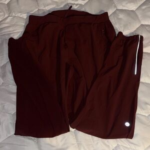Wine red lululemon pants